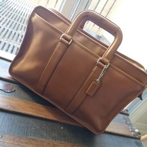 Coach Briefcase - Tan